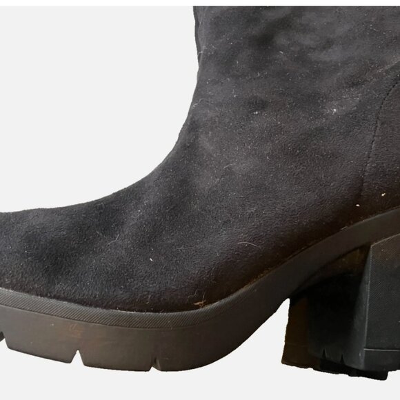 Bussola Bucharest Blossom Microtec Black Knee High Boots Size 38 / 7.5 - Picture 4 of 9